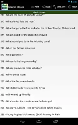 Islamic Stories android App screenshot 4