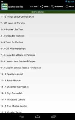 Islamic Stories android App screenshot 5